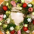 MHR2mama's cooksnap of when they made X'mas☆子供も喜ぶ簡単リースサラダ.
