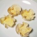 ポニーリボン's cooksnap of when they made ワンタンの皮カップ30秒で♪.