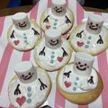 korujade's cooksnap of when they made クリスマス♡とろけるスノーマンクッキー.