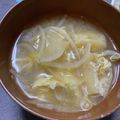 ★ゴンぎつね★'s cooksnap of when they made ＊節約☆卵玉葱もやしのほっこり味噌汁＊.