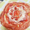 ♡ひぃらぃ♡'s cooksnap of when they made クリスマスピザ⭐ひみつのサンタピザ.