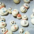 ﾋﾛandｿﾗまま's cooksnap of when they made クリスマスに♡雪だるまメレンゲクッキー.