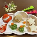 MEG1008's cooksnap of when they made クリスマスプレート☆離乳食☆１０ヶ月頃〜.