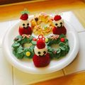 maroboo's cooksnap of when they made コーンフレークでクリスマスリース.
