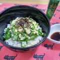 クック40IE82☆'s cooksnap of when they made 揚げ玉サクサク♪しらすオクラ丼.