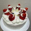 クック74YJ7K☆'s cooksnap of when they made クリスマスケーキに☆いちごサンタ.