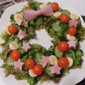 メイプル⌘'s cooksnap of when they made X'mas☆子供も喜ぶ簡単リースサラダ.