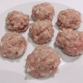 まる〜こ's cooksnap of when they made 肉にくしい鍋用　鷄つくね（鶏団子）.