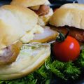 ♡マッキークッキング's cooksnap of when they made 残ったチキンは｡｡｡ハンバーガー♪.