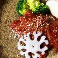 まるさんかく○○△△'s cooksnap of when they made クリスマスに♪トマト煮込みハンバーグ.