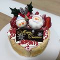 クック5ZW678☆'s cooksnap of when they made 二人用クリスマスケーキ★苺ムースケーキ.