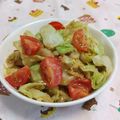 赤い電話's cooksnap of when they made キャベツとプチトマトのごまあえ.