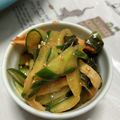 たべたべこ's cooksnap of when they made 竹輪とキュウリとワカメの辛味噌和え.