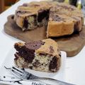 京風子's cooksnap of when they made ホットケーキミックスで作るマーブルケーキ.