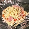 左手クッキング✋'s cooksnap of when they made 簡単！！お好み焼き粉でピザ！！.