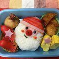 せいちゃんママ☆'s cooksnap of when they made キャラ弁＊簡単♪クリスマスサンタ弁当.