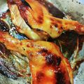 miochang's cooksnap of when they made 骨つきもも肉 照り焼き オーブン.