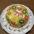 ひさぺー's cooksnap of when they made クリスマスケーキ苺ズコット(インスタ映え.