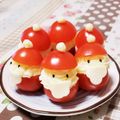 ﾋﾟﾝｸ☆ﾏｶﾛﾝ's cooksnap of when they made トマトとマッシュポテトのサンタ＊キャラ弁.