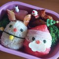 chisanaまま's cooksnap of when they made キャラ弁 クリスマス サンタとトナカイ.