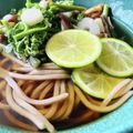 ♡マッキークッキング's cooksnap of when they made 山菜・すだち蕎麦.
