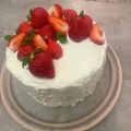 クックA0GFC6☆'s cooksnap of when they made デコレーションケーキ♡綺麗にナッペしよう.