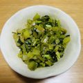 Reo14☆'s cooksnap of when they made かぶの葉のごま油炒め♪ごはんのおともに.