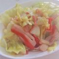 きらり流れ星's cooksnap of when they made カニカマin野菜炒め.
