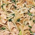 かめのたろう's cooksnap of when they made レバニラならぬ、豚こまニラ炒め.