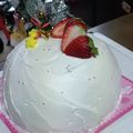 ひろちゃん☆ママ's cooksnap of when they made クリスマス❤いちごのデコレーションケーキ.