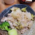 Tsumu's cooksnap of when they made 豚スライスの おろしりんごソース煮.