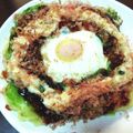 チビうり坊's cooksnap of when they made ホットサンドメーカーで激安お好み焼きそば.
