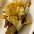 MULA's cooksnap of when they made めんつゆでキャベツとなすの煮浸し.
