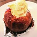 マスコットクマ's cooksnap of when they made はちみつバターの焼きりんご アイス添え.