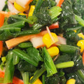 clover55's cooksnap of when they made ほうれん草とカニカマとコーンの麺つゆ和え.