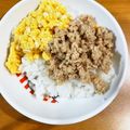 さく♪mam's cooksnap of when they made ☆レンジで鶏そぼろ☆.