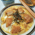 在宅勤務のおじさん's cooksnap of when they made 簡単リメイク★メンチカツの卵とじ.