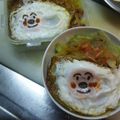 めそ。's cooksnap of when they made キャラ弁☆アンパンマン目玉焼き♪.