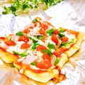 Satoco❋'s cooksnap of when they made 簡単ヘルシー薄アゲ ピザ.