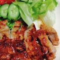 ゆんこさんち's cooksnap of when they made ガッツリ！にんにくみそ漬けポークステーキ.