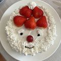 すみれとユーカリ's cooksnap of when they made いちごのサンタさん簡単キャラケーキ☆.
