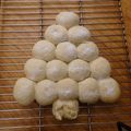 melmarilyn's cooksnap of when they made Xmas☆白いクリスマスツリーちぎりパン.