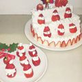 ナリボー's cooksnap of when they made 雛壇じゃなくてサンタ壇クリスマスケーキ.