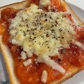 ☆ゆでたまこ☆'s cooksnap of when they made 柿チーズトースト.
