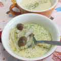 赤い電話's cooksnap of when they made 簡単きのこのミルクスープ.