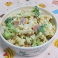赤い電話's cooksnap of when they made ブロッコリーとベーコンのマカロニサラダ.
