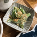 はなぴっち's cooksnap of when they made ☆スナップエンドウの和風からしマヨ♪.