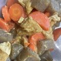 麻羽香's cooksnap of when they made 大根、人参、こんにゃく、油揚げのみそ煮.