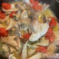 konaaki☆'s cooksnap of when they made あら簡単☆鯛のあらでアクアパッツァ風〜♫.