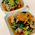 eriichiban's cooksnap of when they made 豚肉とちぢみ菜(または小松菜)の煮びたし.